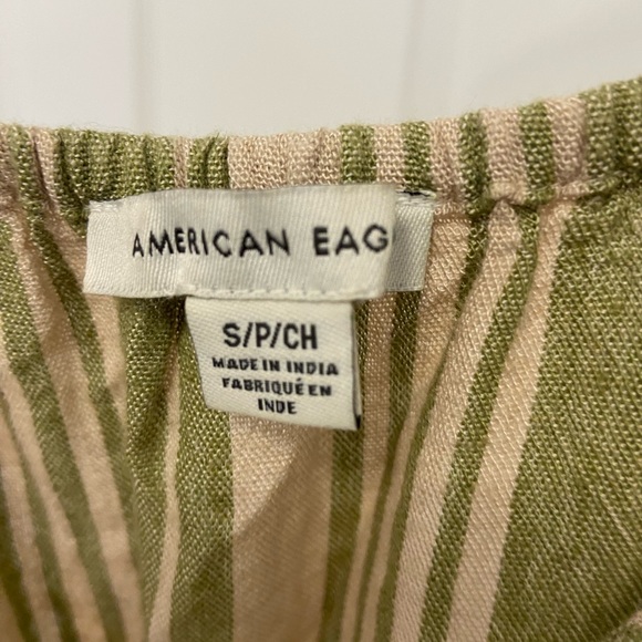 American Eagle Front Tie Striped Jumper Size Sm/M - Picture 9 of 9